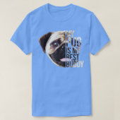 真の友人PUG PUGギフトドッグ恋人 Tシャツ (デザイン正面)