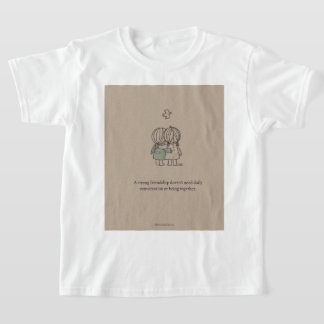 "真の友情の引用Tシャツ" Tシャツ