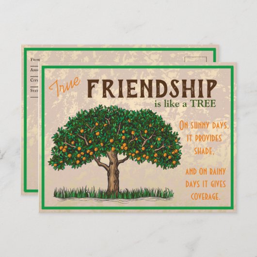 真の友情はがき シーズンポストカード (正面/裏面)