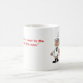 真の友情はハート・マグカップを通して見られる コーヒーマグカップ (中央)