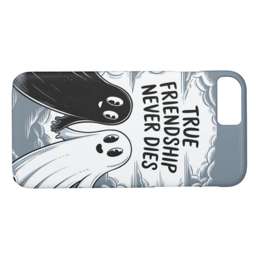 真の友情は決して手を持って幽霊を死なない Case-Mate iPhoneケース (裏面(横))