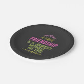 真の友情は終わりのない旅だ ペーパープレート (アングル)