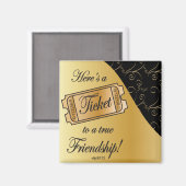 真の友情へのチケット マグネット (正面/裏面)