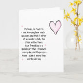 真の友情***ハッピーバースデー**** カード (黄色い花)