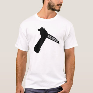 真の友達の刺し傷前部の Tシャツ