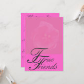 真の友達の挨拶状 カード (正面/裏面インサイチュ)
