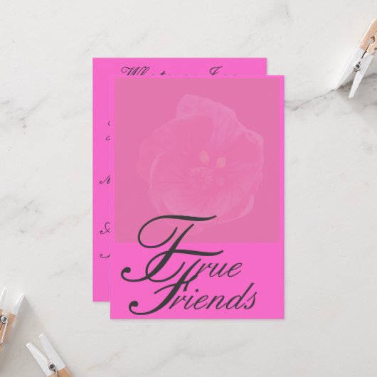 真の友達の挨拶状 カード (正面/裏面インサイチュ)
