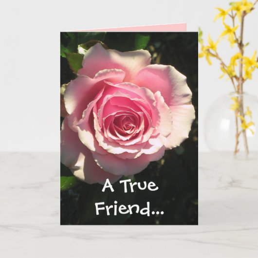 真の友達カード カード (黄色い花)