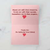 真の友達カード サンキューカード (内部)