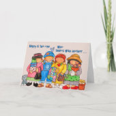 真の友達-挨拶状 カード (正面)