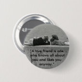 真の友達 缶バッジ (正面&裏面)