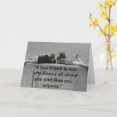 真の友 カード (黄色い花)