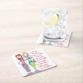 真の友 スクエアペーパーコースター (インサイチュ)