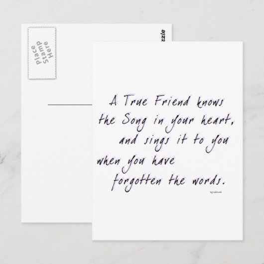 真の友 ポストカード (正面/裏面)