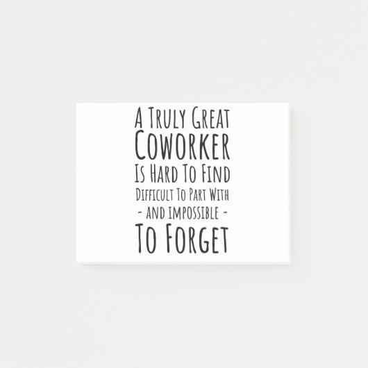 真の同僚の素晴らしコピーは懸命 ポストイット (正面)