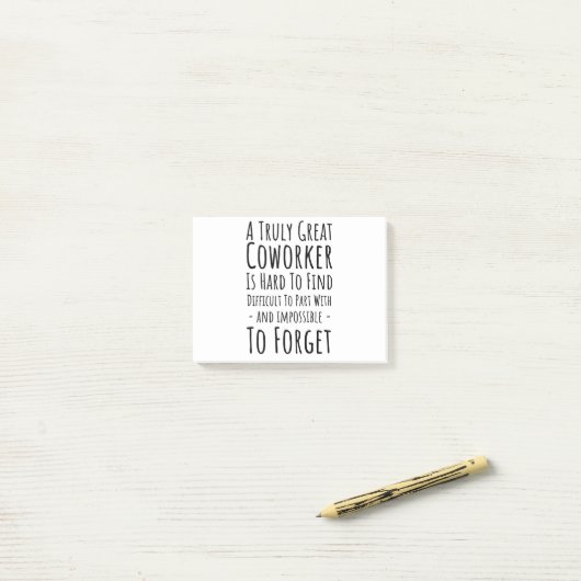 真の同僚の素晴らしコピーは懸命 ポストイット (デスク上)
