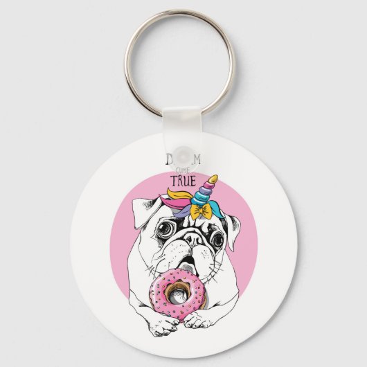 真の夢来を見る キーホルダー (正面)