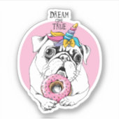 真の夢来を見る シール (正面)