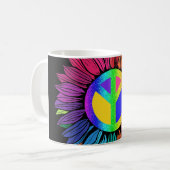 真の平和が輝く コーヒーマグカップ (正面左)