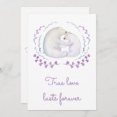 真の愛が永遠に続く極空のバレンタインデー シーズンカード (正面/裏面)