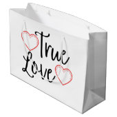 真の愛のブラックバレンタイン ラージペーパーバッグ (裏面アングル)