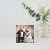 「真の愛の下：結び目を結ぶウォンバット エンクロージャーカード (スタンド正面)