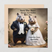 「真の愛の下:結び目を結ぶウォンバット セーブザデート (正面/裏面)