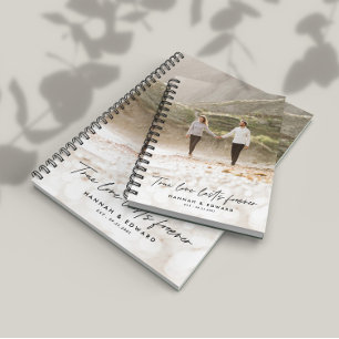 真の愛の写真モダンのギフトパーソナライズされた ノートブック