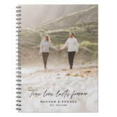 真の愛の写真モダンのギフトパーソナライズされた ノートブック (正面)