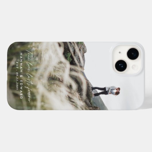 真の愛の写真モダンミニマルギフトC Case-Mate iPhoneケース (裏面 (横))