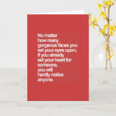 真の愛の引用文何人の豪華な顔があなたを飾るか カード (黄色い花)