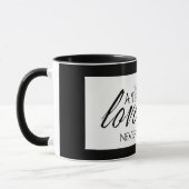 真の愛の物語は決してコーヒーカップのマグカップを終了しない マグカップ (左)