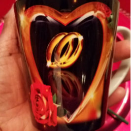 真の愛の結婚式 カフェラテマグ