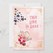 真の愛はレアバレンタインデーロマンチック引用文 シーズンカード (正面)