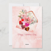 真の愛はレアバレンタインデーロマンチック引用文 シーズンカード (裏面)