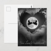 真の愛は信じ難い飛んでいる豚だキスをする ポストカード (正面/裏面)