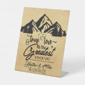 真の愛は冒険素晴らしの兆候カスタムである 台座サイン (正面)