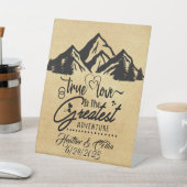 真の愛は冒険素晴らしの兆候カスタムである 台座サイン (インサイチュ)