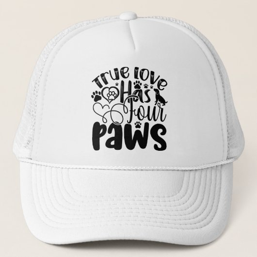 真の愛は四つの手を持って動物愛好家 キャップ (正面)