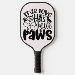 真の愛は四つの手を持って動物愛好家 ピックルボールラケット