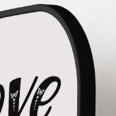 真の愛は四つの手を持って動物愛好家 ピックルボールラケット (左詳細)