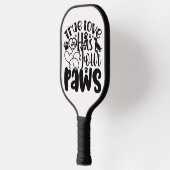 真の愛は四つの手を持って動物愛好家 ピックルボールラケット (左)