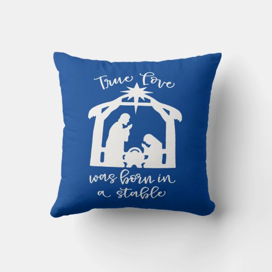 真の愛は安定生まれした出生にあった クッション (裏面)