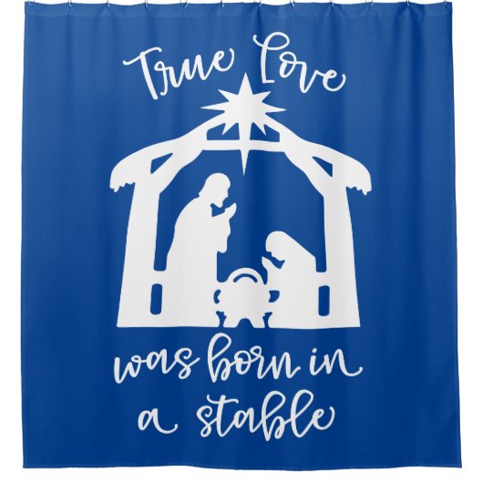 真の愛は安定生まれした出生にあった シャワーカーテン (正面)