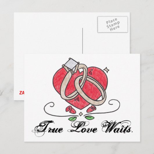真の愛は待つ。 ポストカード (正面/裏面)