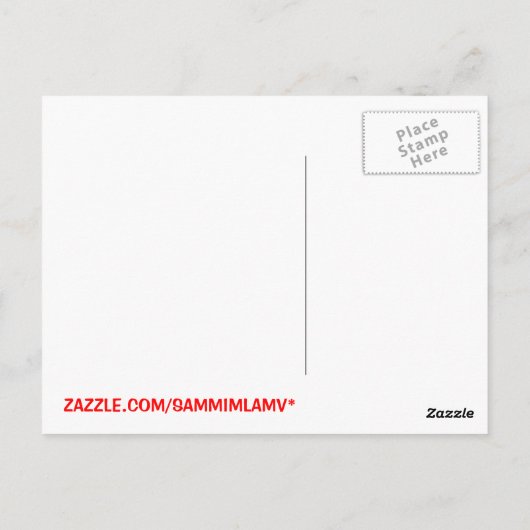 真の愛は待つ。 ポストカード (裏面)