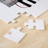 真の愛は永遠にかわいいカップルハート写真 ジグソーパズル (側面)