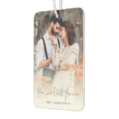 真の愛は永遠にカップルの写真名 カーエアーフレッシュナー (左)