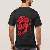 真の愛は決して死なないスカルアート Tシャツ (裏面)