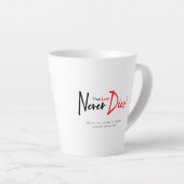 真の愛は決して死なない カフェラテマグ (右アングル)